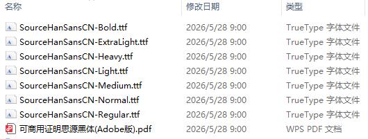 思源黑体